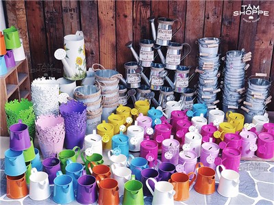 Xô thiếc bình tưới cây Vintage hàng về tháng 06/2018